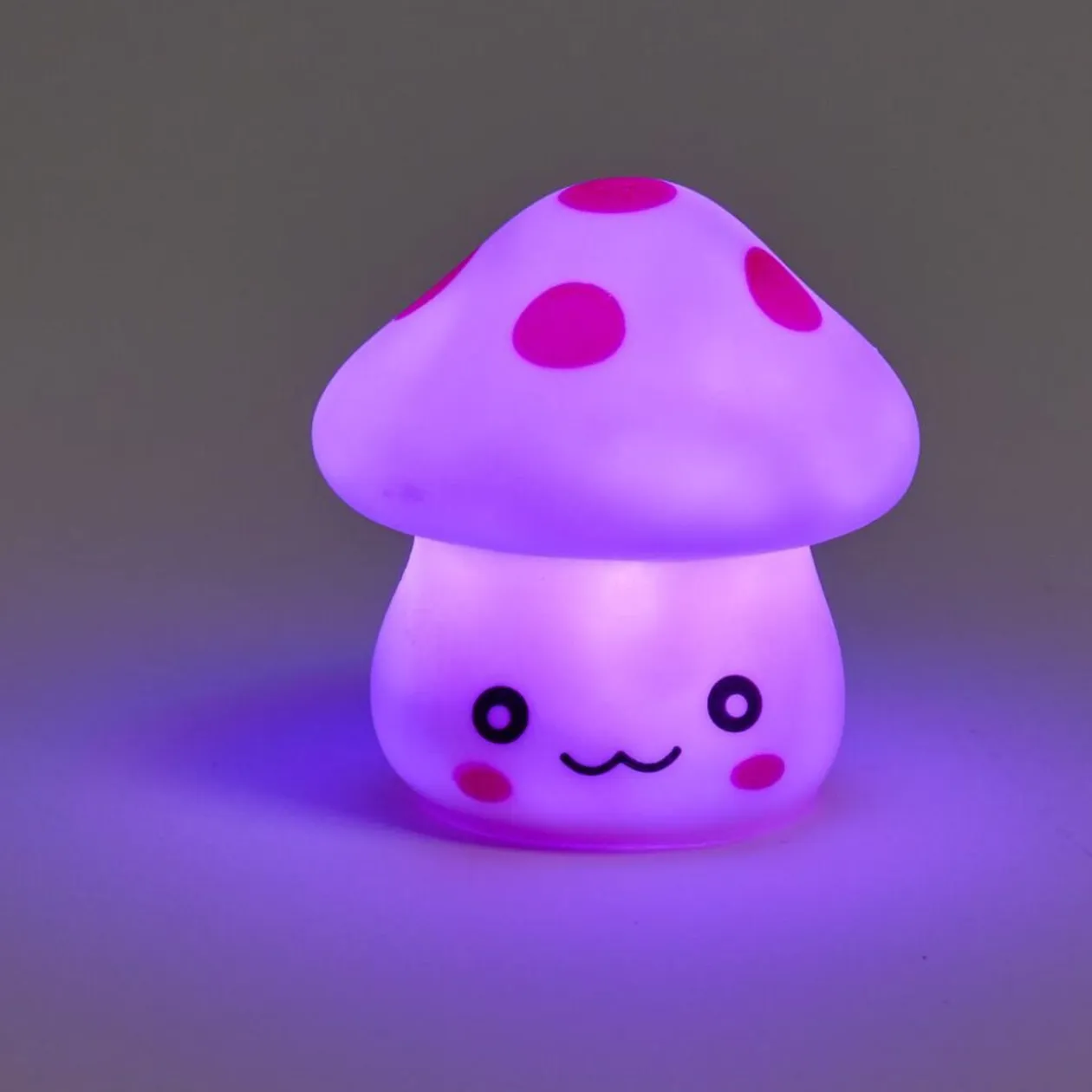 Veilleuse LED champignon Ø6xH6cm