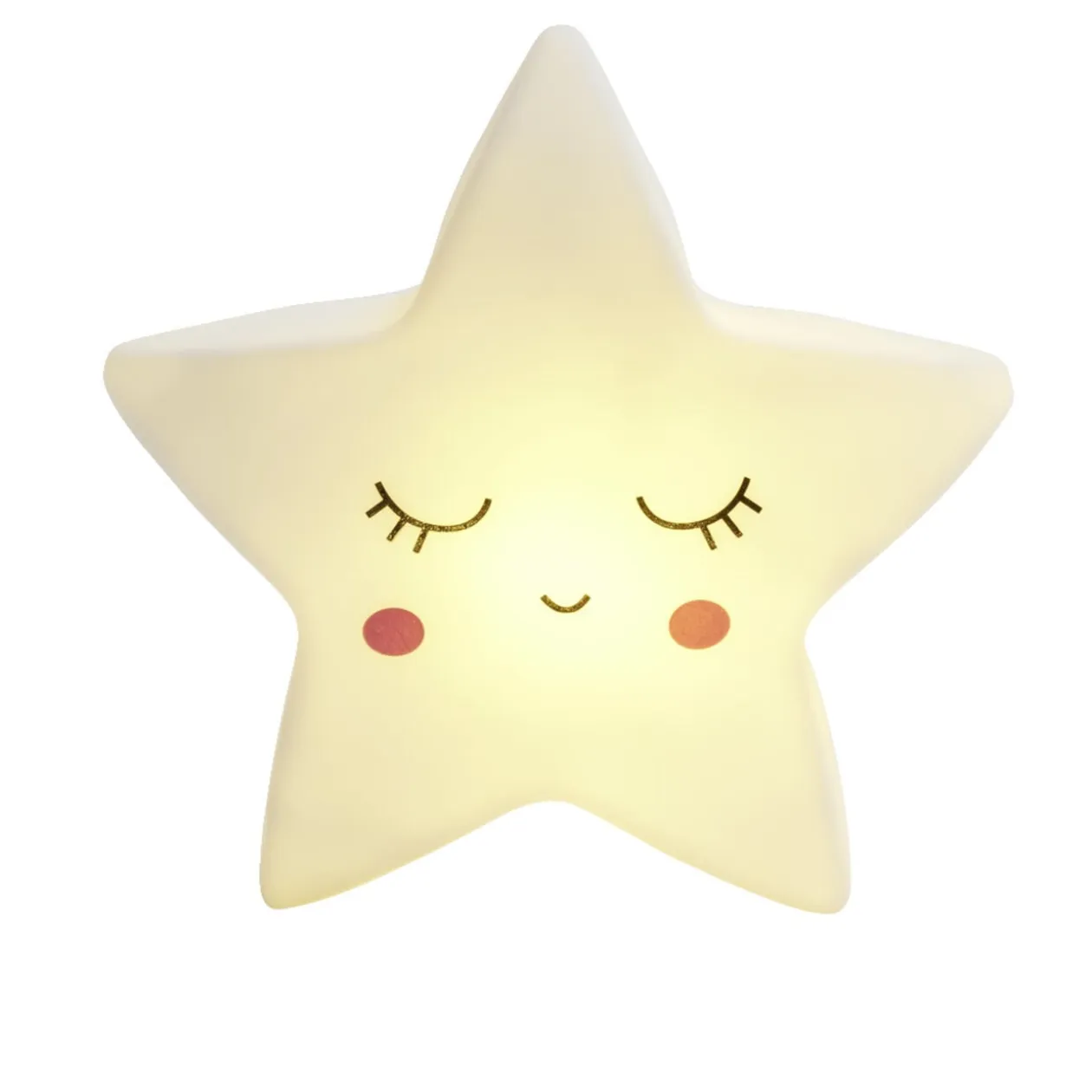 Veilleuse à LED ourson/lune/étoile H12,5cm-3 modèles