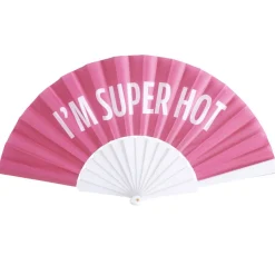 Éventail avec message amusant L23cm (6 modèles)