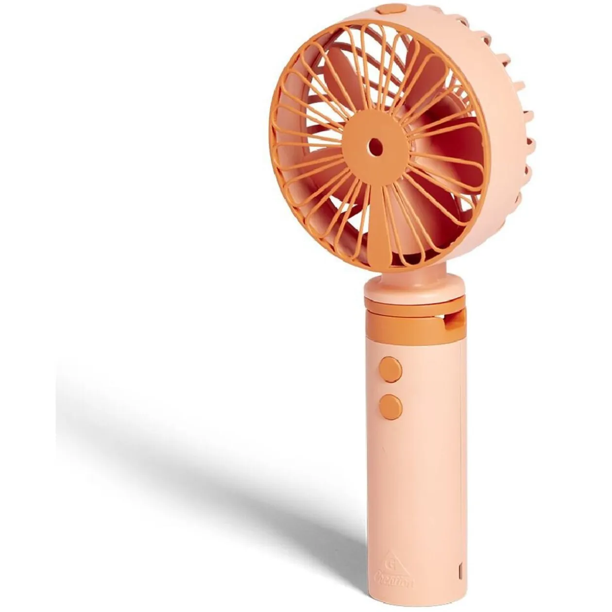 Ventilateur à main brumisateur USB 3 vitesses corail