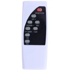 Ventilateur sans pale 55W tactile avec télécommande blanc 25x17,5xH49,5cm < Gifi