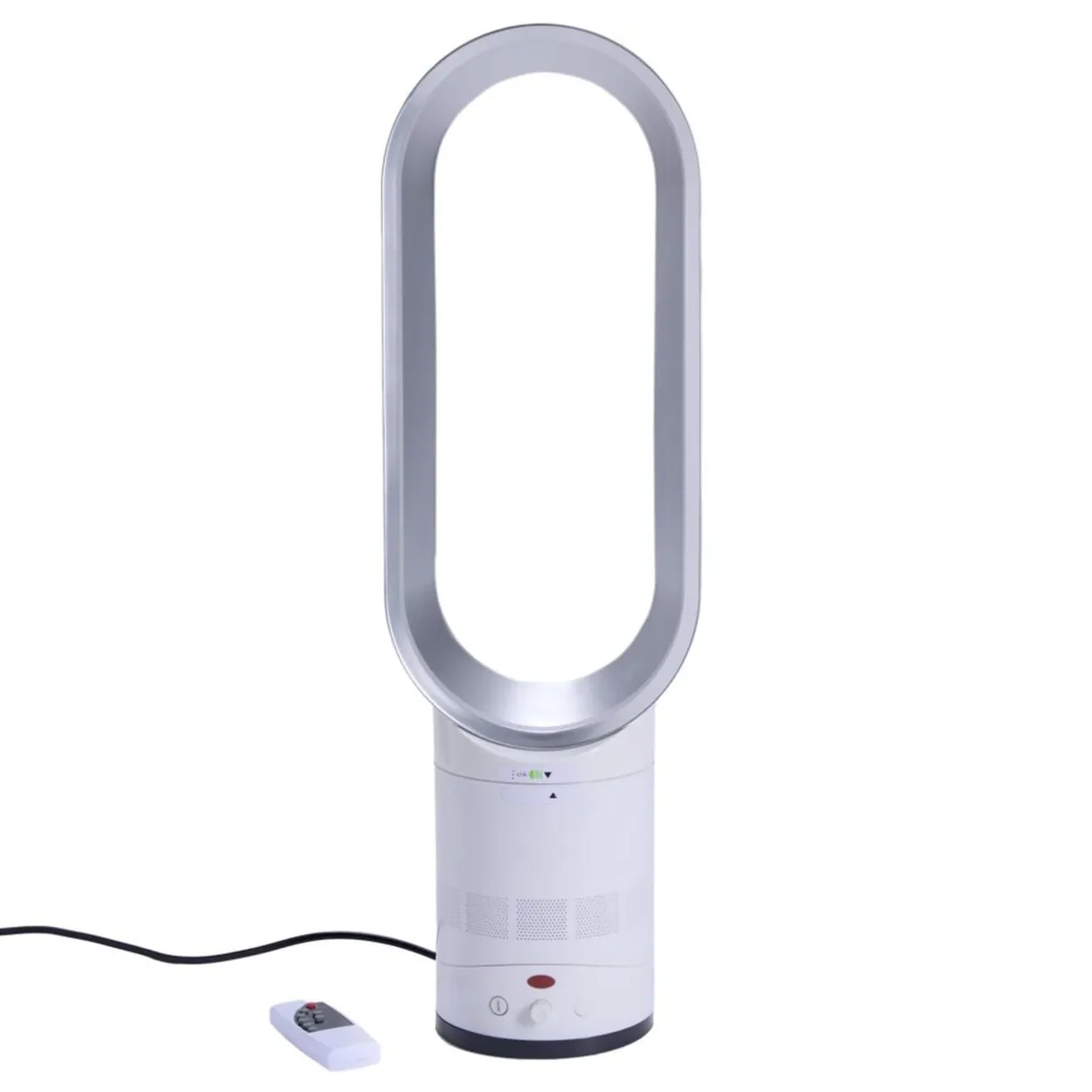 Ventilateur sans pale 55W tactile avec télécommande blanc 25x17,5xH49,5cm < Gifi