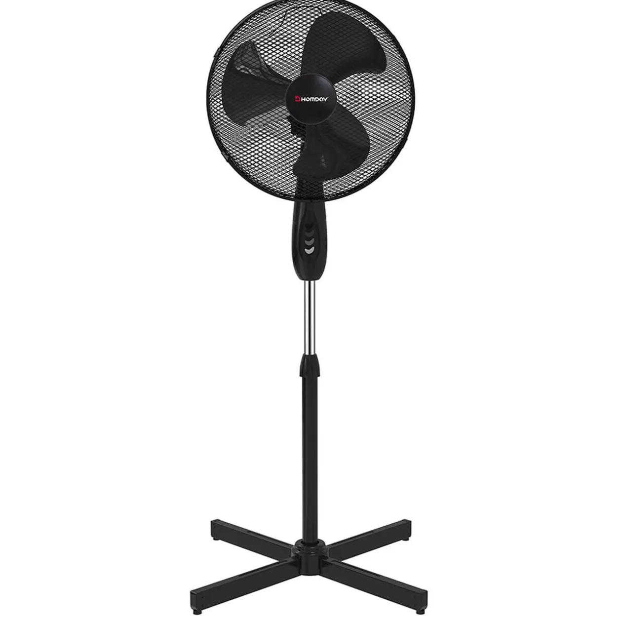 Ventilateur sur pied Homday 3 vitesses noir