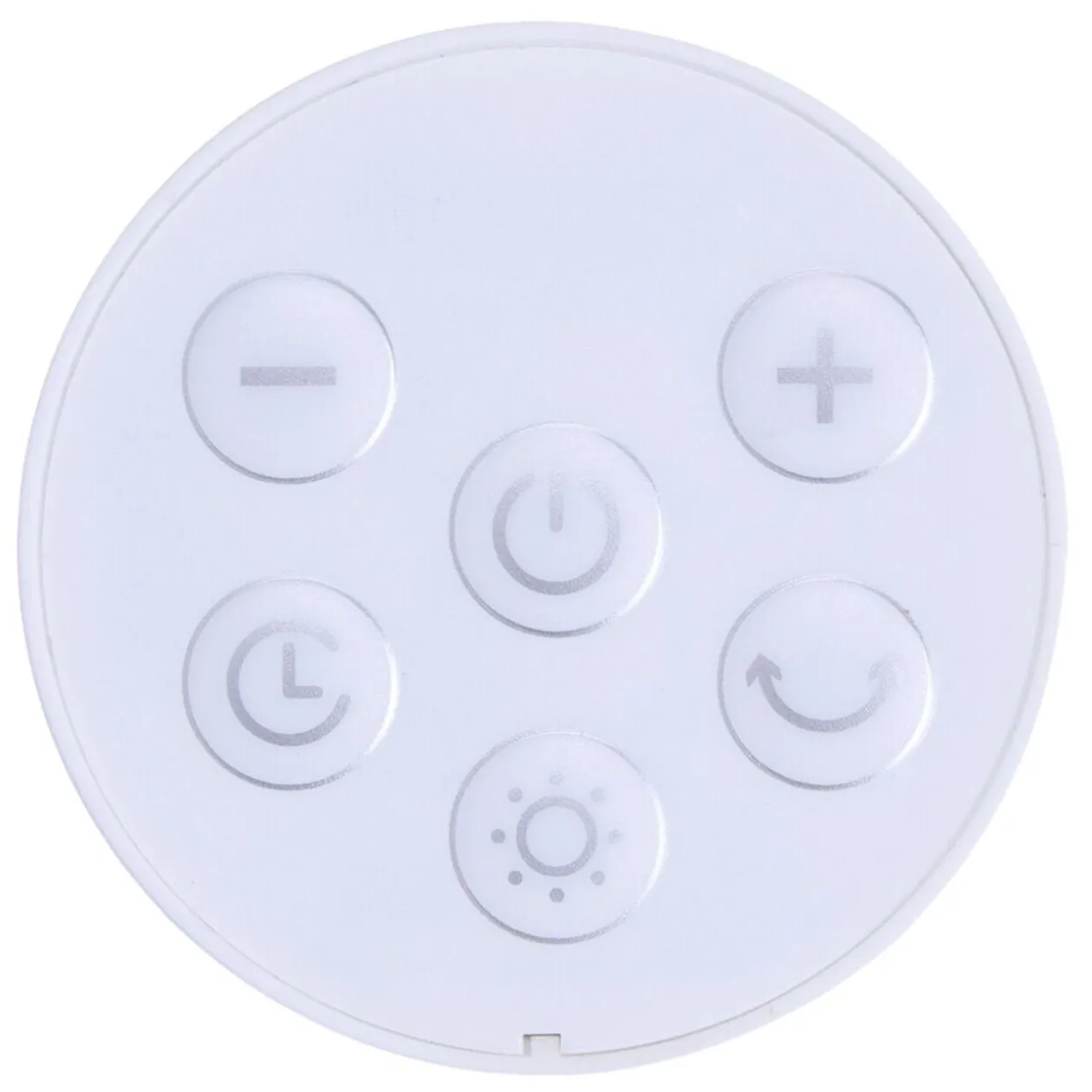 Ventilateur sur pied 35W rond orientable digital avec télécommande blanc Ø29xH100cm