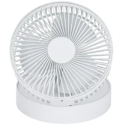 Ventilateur télescopique nomade blanc