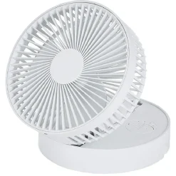 Ventilateur télescopique nomade blanc