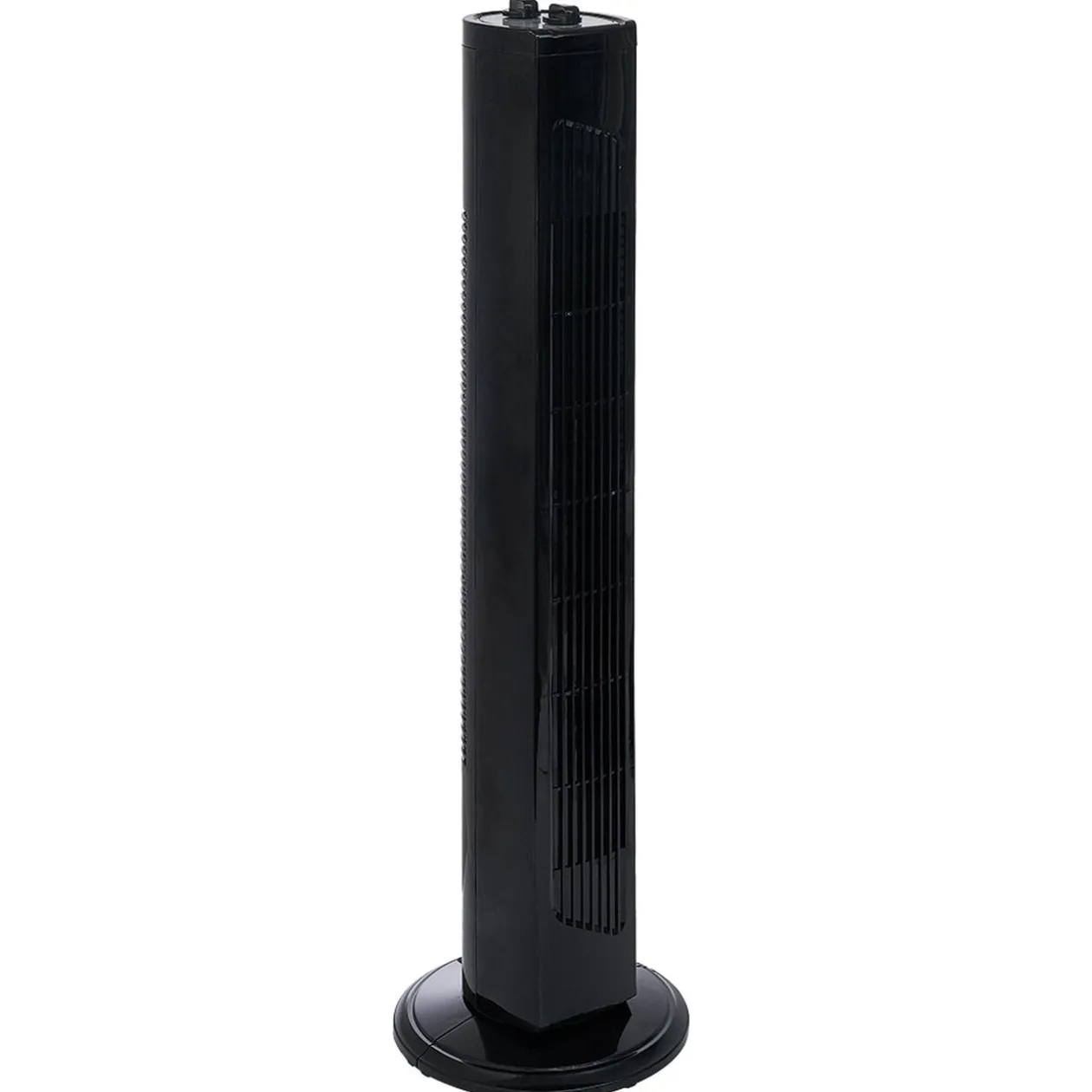 Ventilateur tour oscillant noir 24x24xH75cm 45W