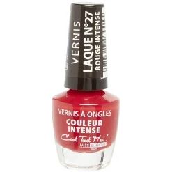 Vernis à ongles laqué rouge intense n°27 < Gifi Discount