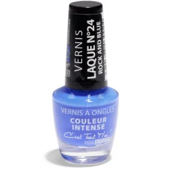 Vernis à ongles métallisé N°04 bleu clair