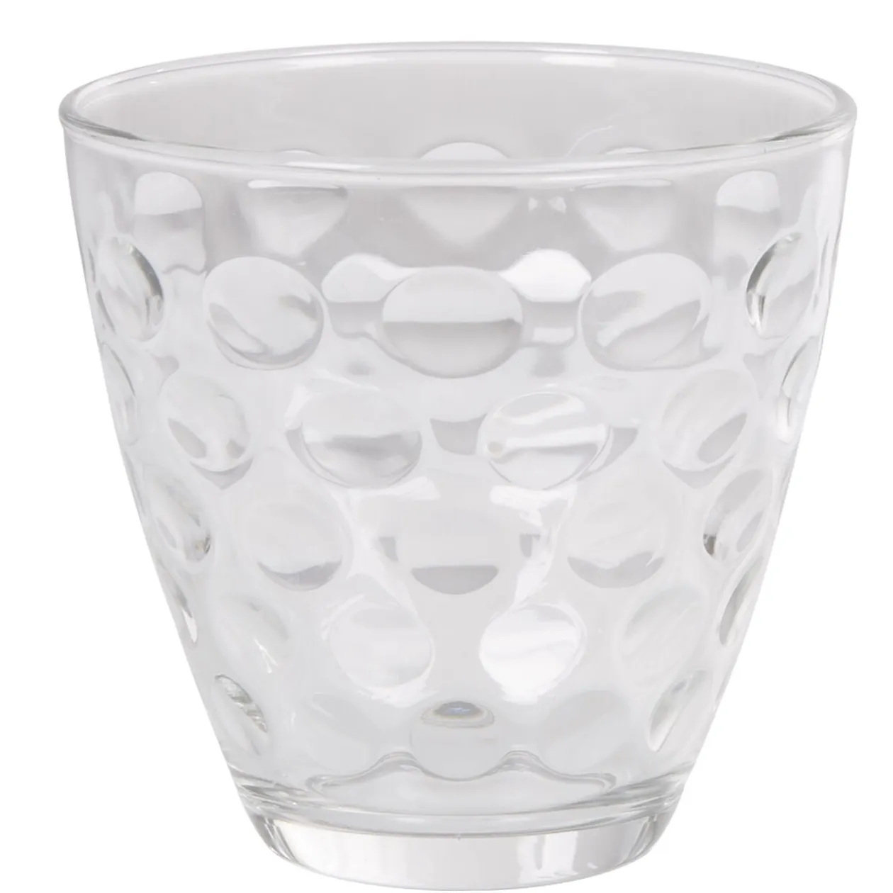 Verre bas Bormioli Rocco Dots x6 verre transparent relief