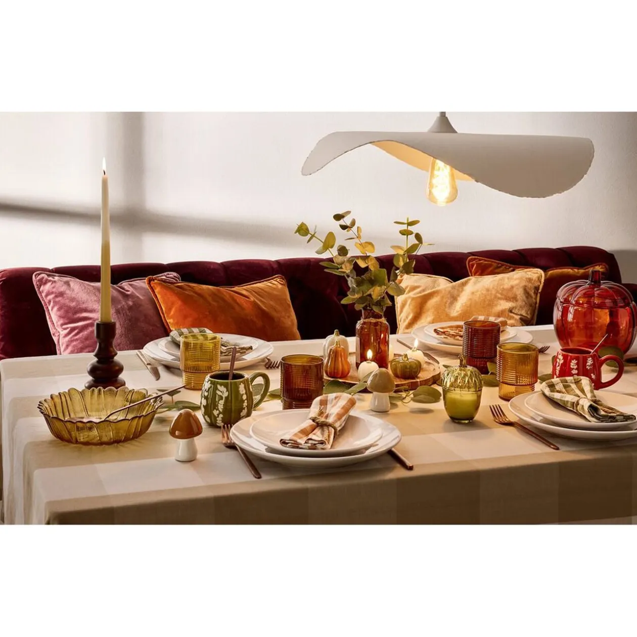 Verre bas 325 ml Helen verre strié Ø9XH7 cm (3 modèles jaune marron ou beige)
