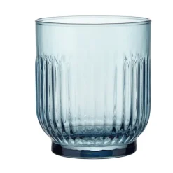 Verre bas x3 Tokyo en verre coloré strié Ø9xH8cm < Gifi Best