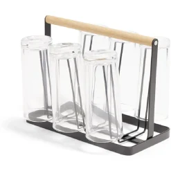 Verre 22cl transparent x6 avec support