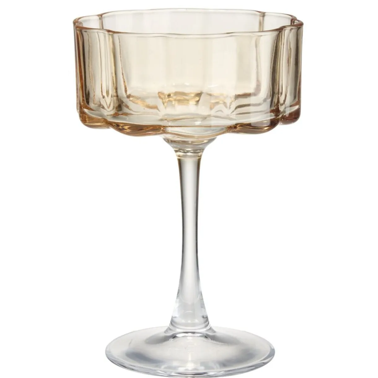 Verre à cocktail 38cl automne en verre transparent décor orange Ø11,5xH17cm < Gifi Hot