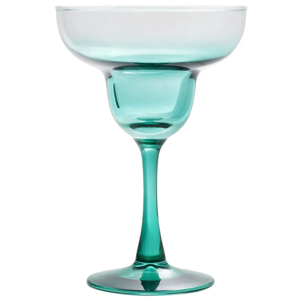 Verre à cocktail sur pied x2 en verre rose et vert 240ml < Gifi Hot