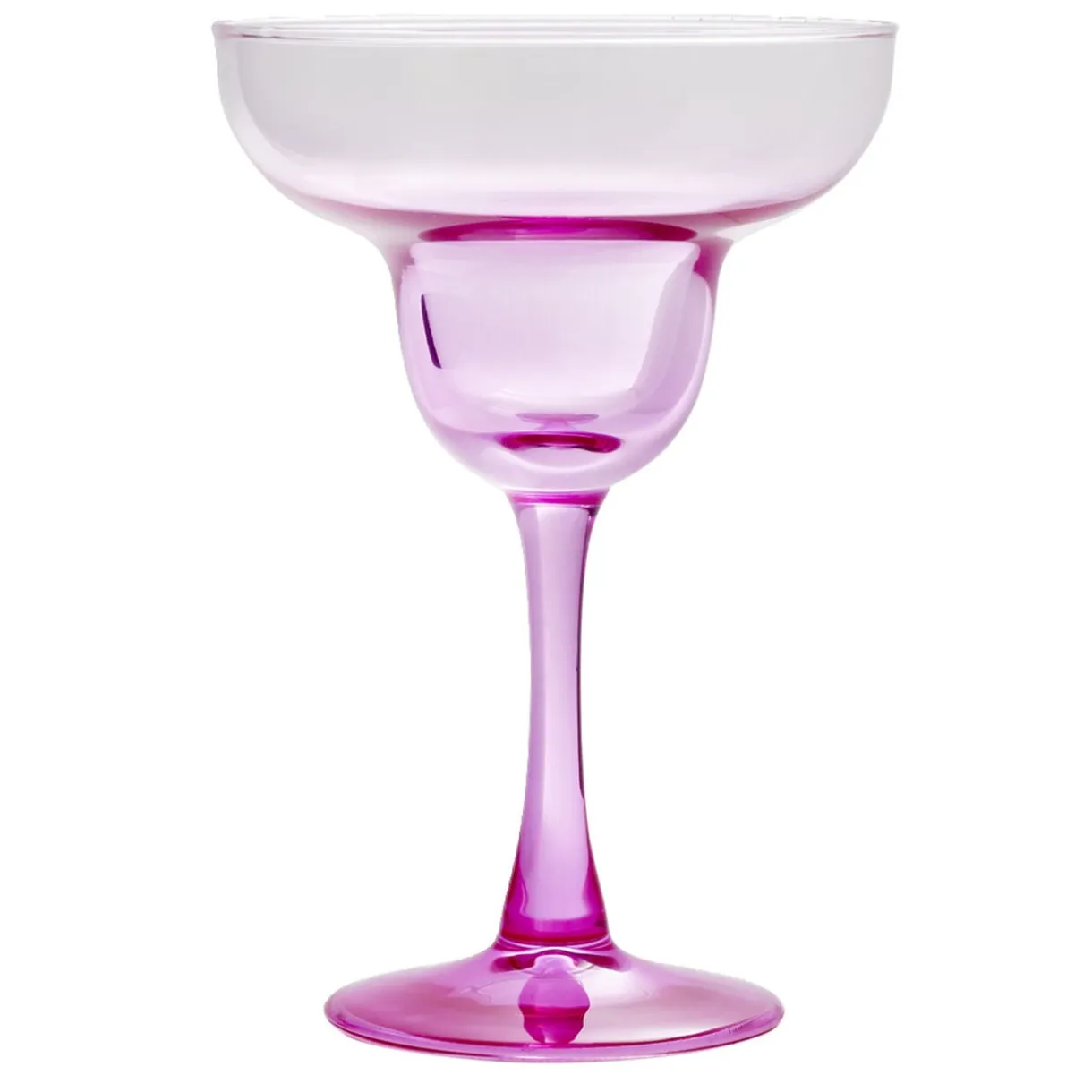 Verre à cocktail sur pied x2 en verre rose et vert 240ml < Gifi Hot
