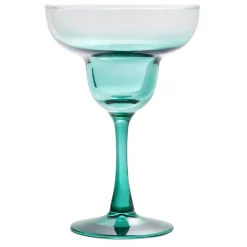 Verre à cocktail sur pied x2 en verre bleu et orange 240ml < Gifi Hot