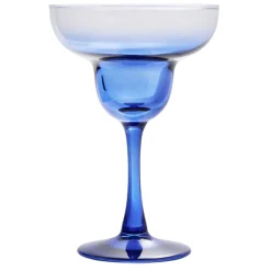 Verre à cocktail sur pied x2 en verre bleu et orange 240ml < Gifi Hot