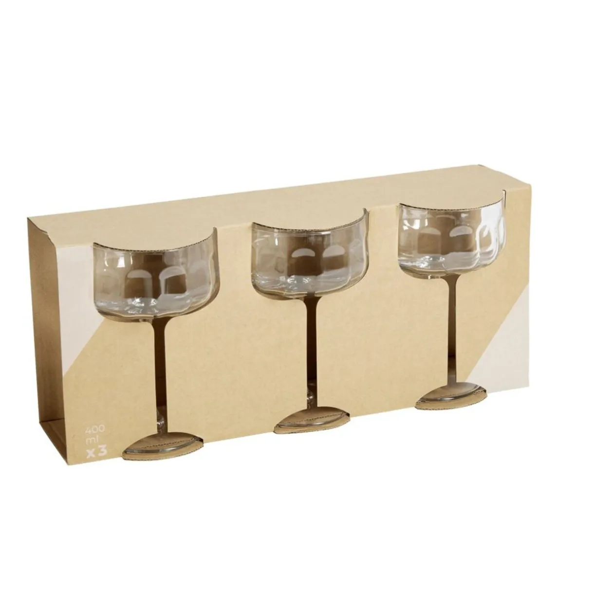 Verre à cocktail x3 rond à bord droit 400ml < Gifi Online