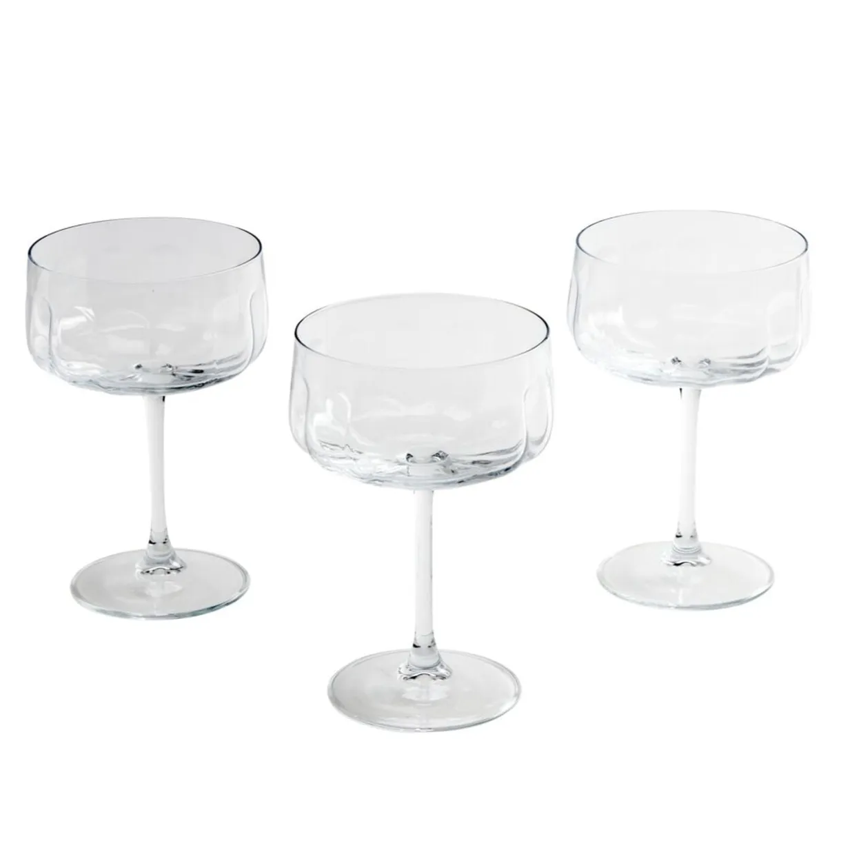 Verre à cocktail x3 rond à bord droit 400ml < Gifi Online