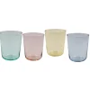 Verre à eau coloré 31,5ml Ø8xH9,5cm (4 modèles) < Gifi Online