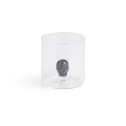 Verre Halloween transparent avec tête de mort intérieur 350ml