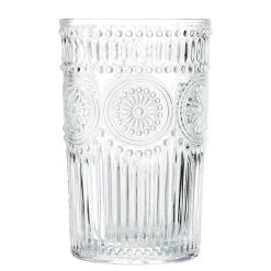 Verre haut motif baroque 350ml H17cm < Gifi Hot