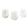Verre haut x3 forme diamant reflet irisé 300ml < Gifi Online