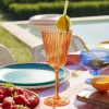 Verre à pied plastique orange 25cl < Gifi Best