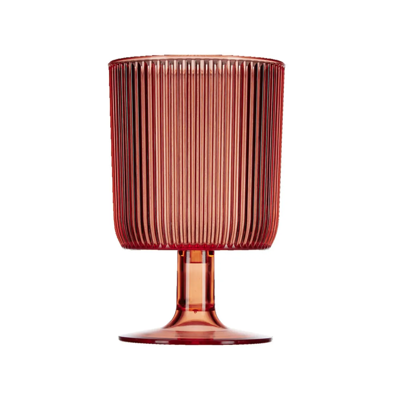 Verre à pied plastique orange 30cl