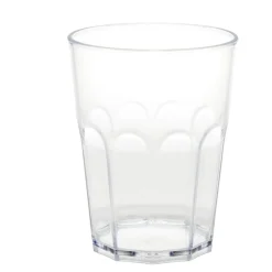 Verre plastique design facette transparent 40 cl < Gifi Hot