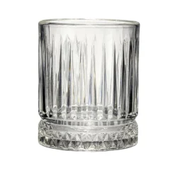 Verre à whisky 33cl relief strié Ø8xH9,8cm