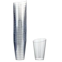 Verrine plastique x25 transparente réutilisable 5x5xH7,5cm < Gifi Online
