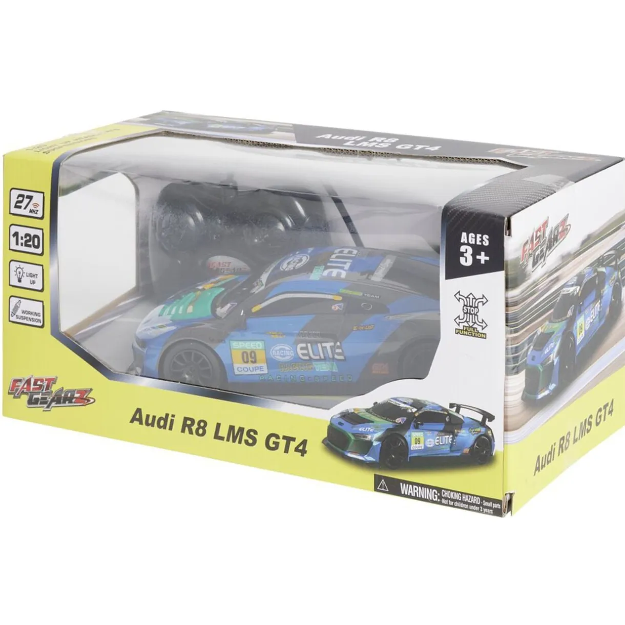 Véhicule de course radiocommandé bleu 21x9xH6cm < Gifi Sale