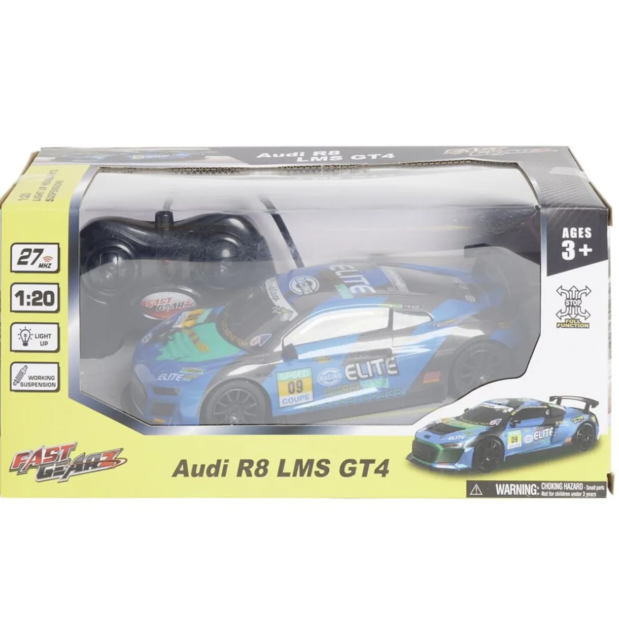 Véhicule de course radiocommandé bleu 21x9xH6cm < Gifi Sale