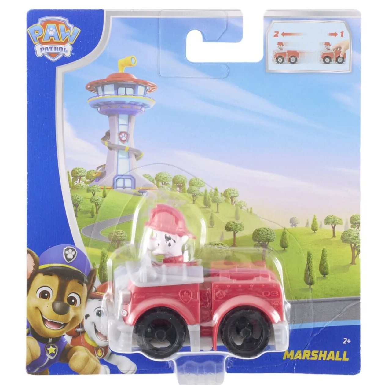 Véhicule de secours mini Pat' Patrouille plastique avec rétrofriction (5 modèles)