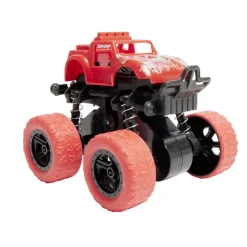 Véhicule à friction type 4x4 monster truck en plastique vert 8,7x7,8xH7,5cm