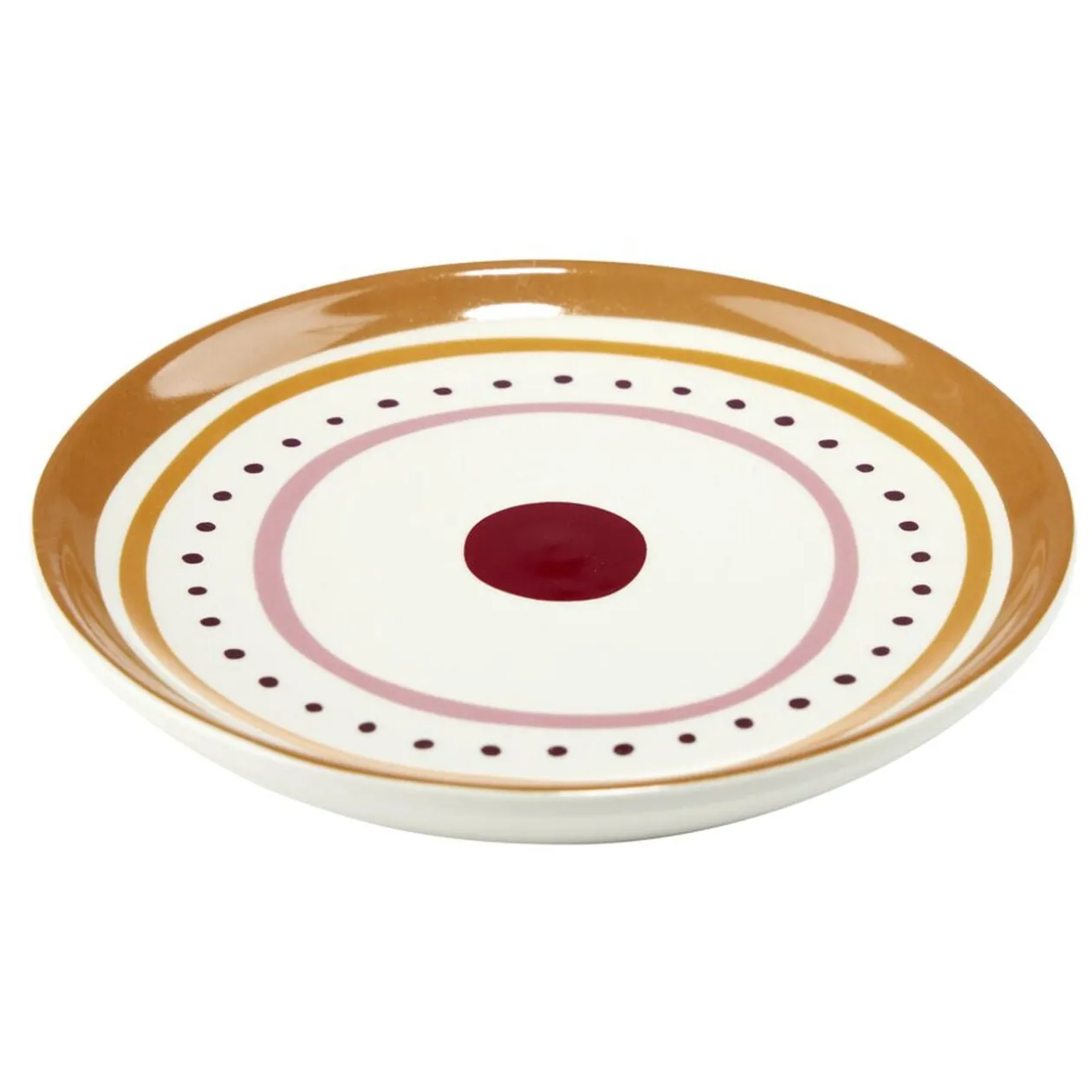 Vide-poche dolomite motif ethnique Ø13cm (3 modèles)