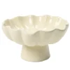 Vide-poche forme fleur en céramique Ø12xH21cm (2 modèles)