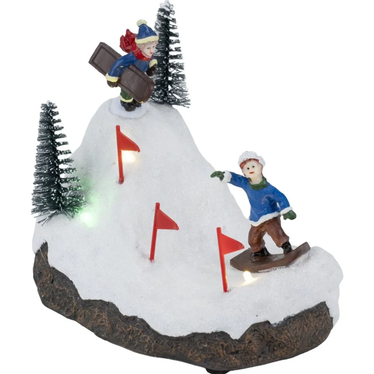 Village de Noël scène luge 14x10xH12cm < Gifi Outlet