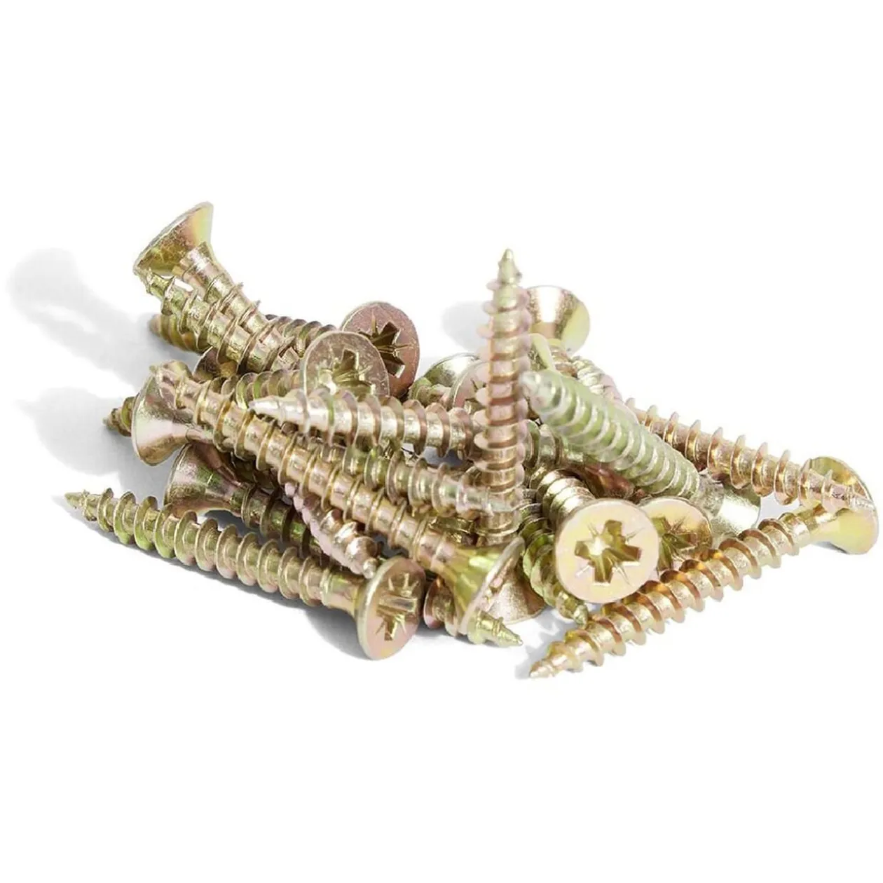20 vis agglo tête fraisée acier bichromaté - 4x30 mm