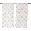 Vitrage blanc à fleurs L120X60 cm x2 < Gifi Best