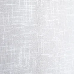 Vitrage droit à passants x2 effet lin blanc uni 60x90cm < Gifi Sale