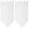 Vitrage uni blanc 60x90cm x2