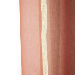 Voilage avec bordure décoration jute 140x240 cm