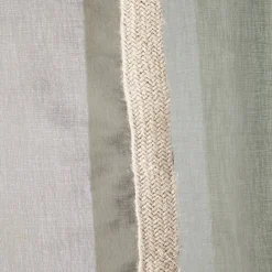 Voilage avec bordure décoration jute 140x240 cm