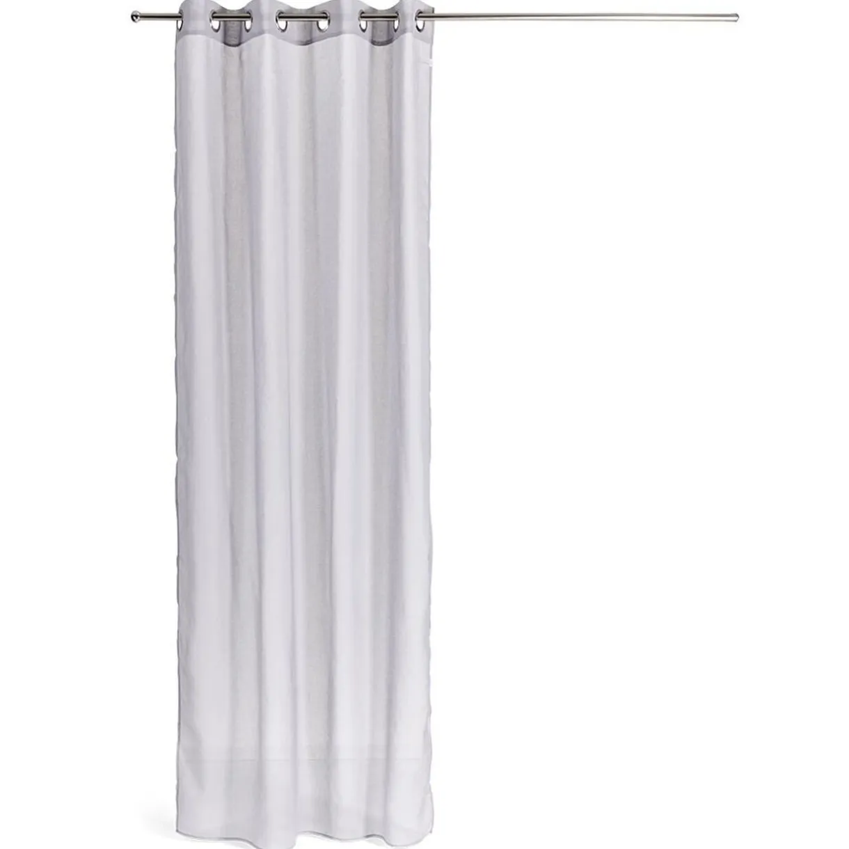Voilage brodé polyester blanc 140x260cm < Gifi Hot