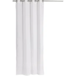 Voilage brodé polyester blanc 140x260cm < Gifi Hot
