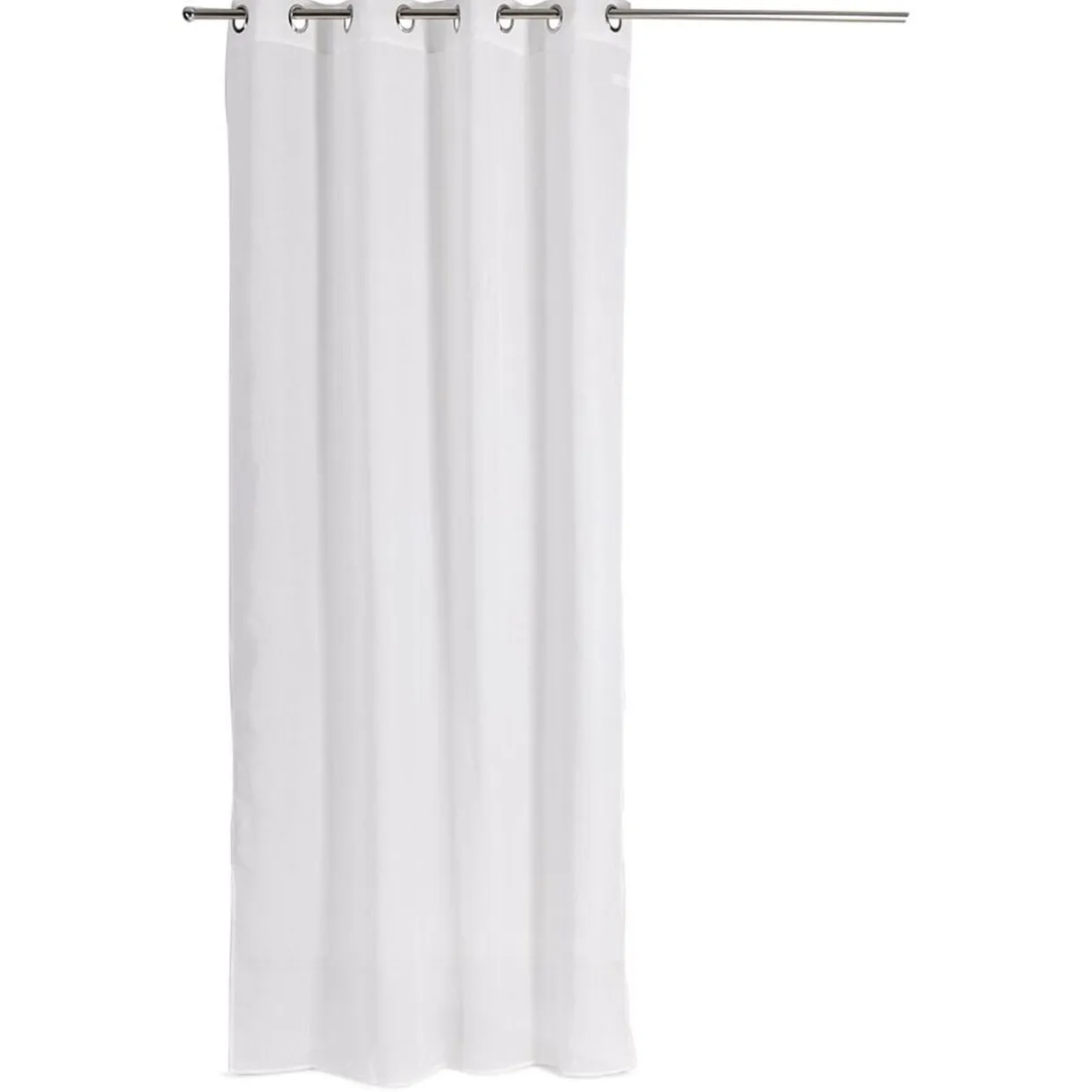 Voilage brodé polyester blanc 140x260cm < Gifi Hot