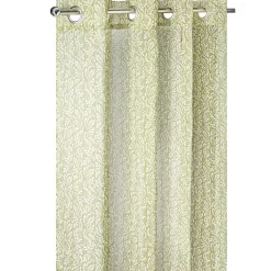 Voilage imprimé motif feuillage avec anneaux 140x240cm (2 modèles) < Gifi Sale